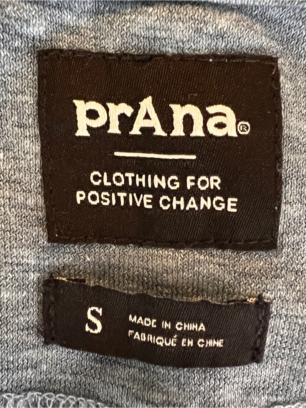 prAna Women's Heather Blue Short Sleeve T-Shirt Size Small, EUC - Picture 4 of 4